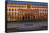 Europe, Germany, Hesse, Wiesbaden, Townhall, Stone Mosaic Kaiseradlerwappen-Chris Seba-Framed Stretched Canvas