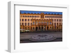 Europe, Germany, Hesse, Wiesbaden, Townhall, Stone Mosaic Kaiseradlerwappen-Chris Seba-Framed Photographic Print