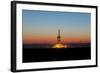 Europe, Germany, Lower Saxony, Deep Drilling Plant, Sunrise-Chris Seba-Framed Photographic Print