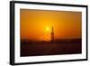 Europe, Germany, Lower Saxony, Deep Drilling Plant, Sunrise-Chris Seba-Framed Photographic Print