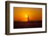 Europe, Germany, Lower Saxony, Deep Drilling Plant, Sunrise-Chris Seba-Framed Photographic Print