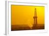Europe, Germany, Lower Saxony, Deep Drilling Plant, Sunrise-Chris Seba-Framed Photographic Print