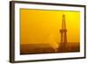 Europe, Germany, Lower Saxony, Deep Drilling Plant, Sunrise-Chris Seba-Framed Photographic Print