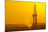 Europe, Germany, Lower Saxony, Deep Drilling Plant, Sunrise-Chris Seba-Mounted Photographic Print