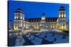 Europe, Germany, Mecklenburg-Western Pomerania, Baltic Sea Island RŸgen, Binz, Kurhaus, Evening-Chris Seba-Stretched Canvas