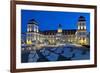 Europe, Germany, Mecklenburg-Western Pomerania, Baltic Sea Island RŸgen, Binz, Kurhaus, Evening-Chris Seba-Framed Photographic Print