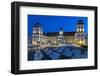 Europe, Germany, Mecklenburg-Western Pomerania, Baltic Sea Island RŸgen, Binz, Kurhaus, Evening-Chris Seba-Framed Photographic Print