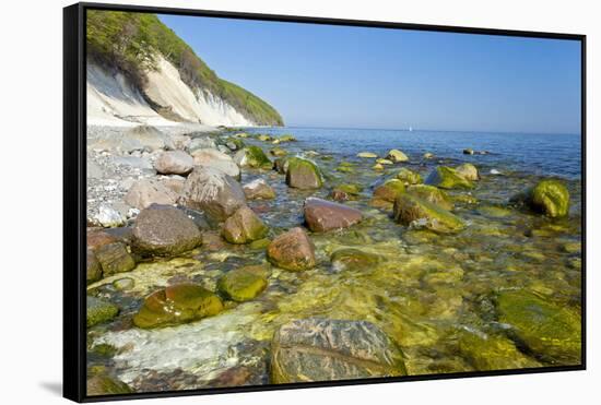 Europe, Germany, Mecklenburg-Western Pomerania, Baltic Sea Island RŸgen, Chalk Cliffs-Chris Seba-Framed Stretched Canvas