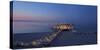 Europe, Germany, Mecklenburg-Western Pomerania, Baltic Sea Island, RŸgen, Sellin, Pier, Dusk-Chris Seba-Stretched Canvas