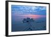 Europe, Germany, Mecklenburg-Western Pomerania, R?gen, Bathing Place Sellin, Pier, Daybreak-Chris Seba-Framed Photographic Print