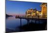 Europe, Germany, Mecklenburg-Western Pomerania, RŸgen, Bathing Place Sellin, Pier, Dusk-Chris Seba-Mounted Photographic Print