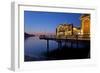 Europe, Germany, Mecklenburg-Western Pomerania, RŸgen, Bathing Place Sellin, Pier, Dusk-Chris Seba-Framed Photographic Print