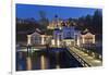 Europe, Germany, Mecklenburg-Western Pomerania, RŸgen, Bathing Place Sellin, Pier, Dusk-Chris Seba-Framed Photographic Print