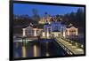 Europe, Germany, Mecklenburg-Western Pomerania, RŸgen, Bathing Place Sellin, Pier, Dusk-Chris Seba-Framed Photographic Print