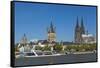 Europe, Germany, North Rhine-Westphalia, Cologne, Old Town-Chris Seba-Framed Stretched Canvas