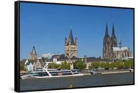 Europe, Germany, North Rhine-Westphalia, Cologne, Old Town-Chris Seba-Framed Stretched Canvas