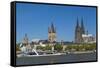 Europe, Germany, North Rhine-Westphalia, Cologne, Old Town-Chris Seba-Framed Stretched Canvas