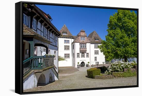 Europe, Germany, North Rhine-Westphalia, Weserbergland (Weser Mountainous Country), Hšxter-Chris Seba-Framed Stretched Canvas