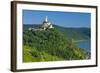 Europe, Germany, Rhineland-Palatinate, Middle Rhine Valley, Marksburg (Castle) over the Rhine-Chris Seba-Framed Photographic Print