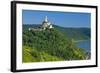 Europe, Germany, Rhineland-Palatinate, Middle Rhine Valley, Marksburg (Castle) over the Rhine-Chris Seba-Framed Photographic Print