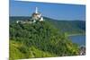 Europe, Germany, Rhineland-Palatinate, Middle Rhine Valley, Marksburg (Castle) over the Rhine-Chris Seba-Mounted Premium Photographic Print