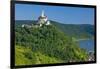 Europe, Germany, Rhineland-Palatinate, Middle Rhine Valley, Marksburg (Castle) over the Rhine-Chris Seba-Framed Premium Photographic Print