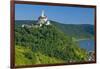 Europe, Germany, Rhineland-Palatinate, Middle Rhine Valley, Marksburg (Castle) over the Rhine-Chris Seba-Framed Photographic Print