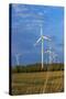 Europe, Germany, Saxony-Anhalt, Magdeburg Bšrde, Wind Turbines-Chris Seba-Stretched Canvas