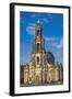 Europe, Germany, Saxony, Dresden, Elbufer (Bank of the River Elbe), Cathedral-Chris Seba-Framed Photographic Print