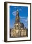 Europe, Germany, Saxony, Dresden, Elbufer (Bank of the River Elbe), Cathedral-Chris Seba-Framed Photographic Print