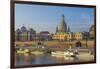 Europe, Germany, Saxony, Dresden, Elbufer (Bank of the River Elbe) with Paddlesteamer-Chris Seba-Framed Photographic Print