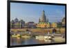 Europe, Germany, Saxony, Dresden, Elbufer (Bank of the River Elbe) with Paddlesteamer-Chris Seba-Framed Photographic Print