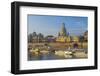 Europe, Germany, Saxony, Dresden, Elbufer (Bank of the River Elbe) with Paddlesteamer-Chris Seba-Framed Photographic Print