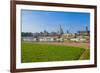 Europe, Germany, Saxony, Dresden, Elbufer (Bank of the River Elbe) with Paddlesteamer-Chris Seba-Framed Photographic Print