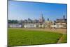 Europe, Germany, Saxony, Dresden, Elbufer (Bank of the River Elbe) with Paddlesteamer-Chris Seba-Mounted Photographic Print