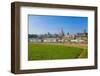 Europe, Germany, Saxony, Dresden, Elbufer (Bank of the River Elbe) with Paddlesteamer-Chris Seba-Framed Photographic Print