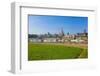 Europe, Germany, Saxony, Dresden, Elbufer (Bank of the River Elbe) with Paddlesteamer-Chris Seba-Framed Photographic Print