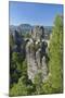 Europe, Germany, Saxony, Elbsandsteingebirge, Bastion-Chris Seba-Mounted Photographic Print