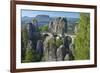 Europe, Germany, Saxony, Elbsandsteingebirge, Bastion-Chris Seba-Framed Photographic Print