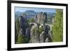 Europe, Germany, Saxony, Elbsandsteingebirge, Bastion-Chris Seba-Framed Photographic Print