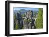 Europe, Germany, Saxony, Elbsandsteingebirge, Bastion-Chris Seba-Framed Photographic Print