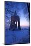 Europe, Germany, Weser Uplands, Porta Westfalica, Winter Scenery, Dusk-Chris Seba-Mounted Photographic Print