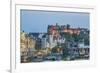 Europe, Great Britain, Scotland, Edinburgh. Edinburgh Castle From Calton Hill at Dusk-Rob Tilley-Framed Photographic Print