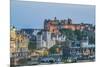 Europe, Great Britain, Scotland, Edinburgh. Edinburgh Castle From Calton Hill at Dusk-Rob Tilley-Mounted Photographic Print