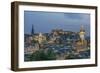 Europe, Great Britain, Scotland, Edinburgh. Looking down on the City From Calton Hill at Dusk-Rob Tilley-Framed Photographic Print