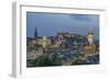 Europe, Great Britain, Scotland, Edinburgh. Looking down on the City From Calton Hill at Dusk-Rob Tilley-Framed Photographic Print