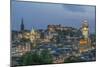 Europe, Great Britain, Scotland, Edinburgh. Looking down on the City From Calton Hill at Dusk-Rob Tilley-Mounted Photographic Print