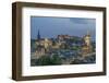 Europe, Great Britain, Scotland, Edinburgh. Looking down on the City From Calton Hill at Dusk-Rob Tilley-Framed Photographic Print