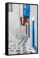 Europe, Greece, Cyklades, Mykonos, Part of the Cyclades Island Group in the Aegean Sea-Christian Heeb-Framed Stretched Canvas