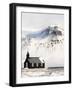 Europe, Iceland, Budir - The Famous Black Church Of Budir Facing A Mountain-Aliaume Chapelle-Framed Photographic Print